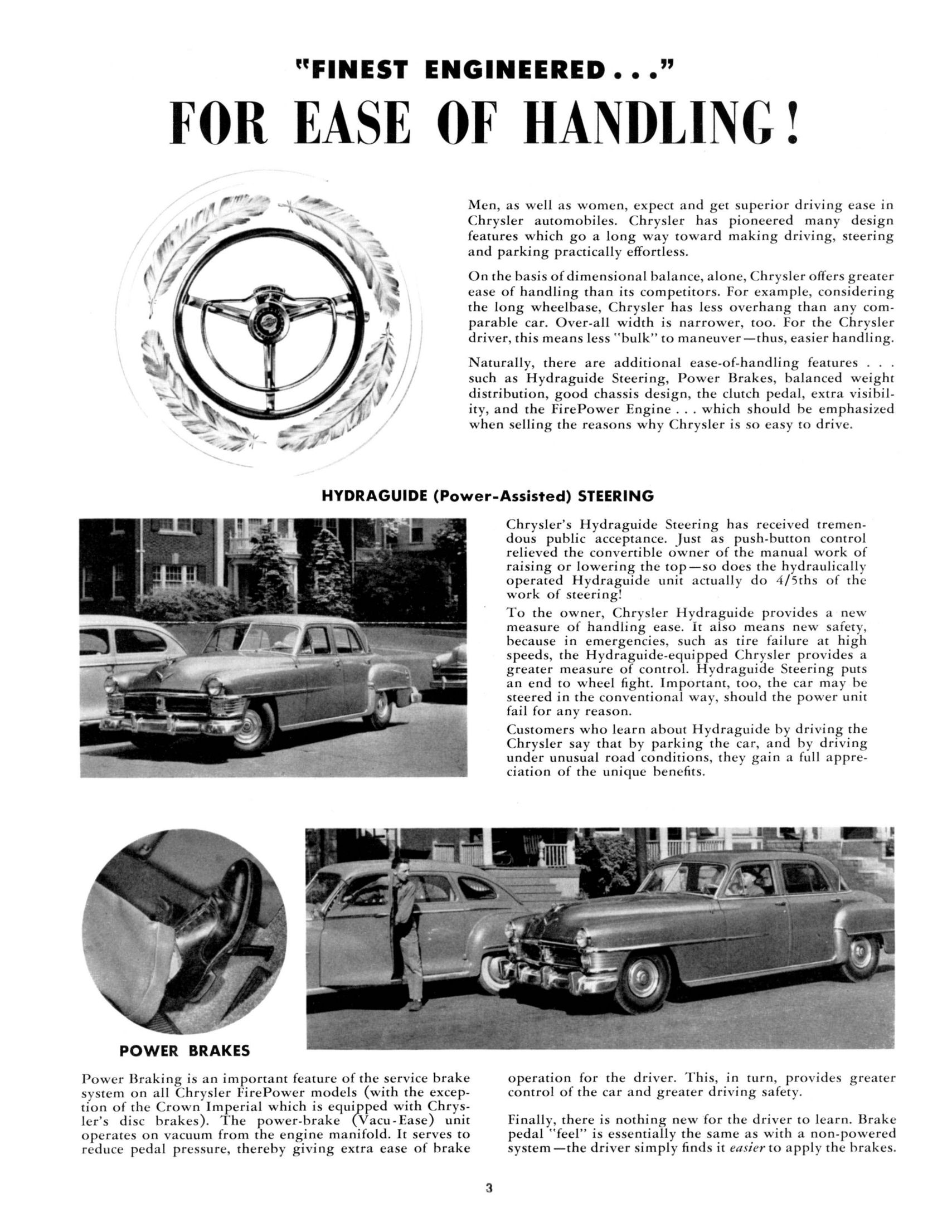 1952 Chrysler V8 Comparisons Brochure Page 5